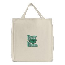 kiss me im irish tote embroidered bags