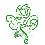 kiss, i'm, irish, tshirt, vines, clover,
