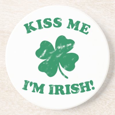 Kiss me I&#39;m Irish Vintage Coasters
