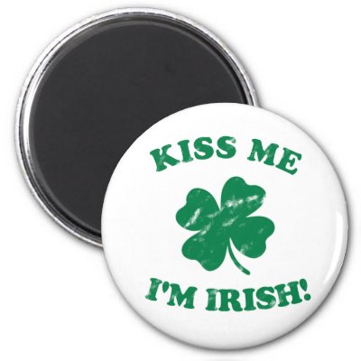 Kiss me I&#39;m Irish Vintage Refrigerator Magnet