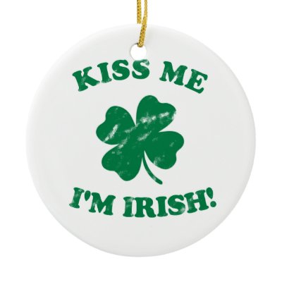 Kiss me I&#39;m Irish Vintage Ornaments