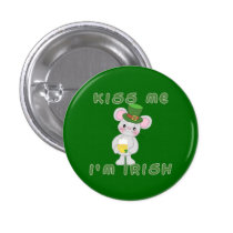 Kiss Me I'm Irish with Cute Mouse buttons
