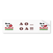 Kiss me I'm Italian bumper stickers by Joee3030 Kiss me I'm Italian bumper stickers