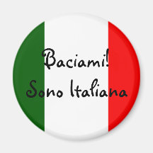 Kiss Me! I'm Italian Fridge Magnets