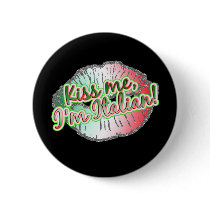 kiss me im italian glitter lips buttons
