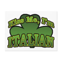Kiss Me I'm Italian Postcard
