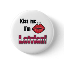 Kiss me I'm Latvian buttons by Joee3030 Kiss me I'm Latvian buttons