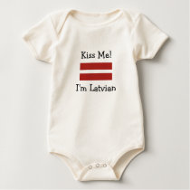 Kiss Me! I'm Latvian t-shirts