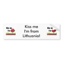 Kiss me I'm Lithuanian bumper stickers by Joee3030 Kiss me I'm Lithuanian bumper stickers