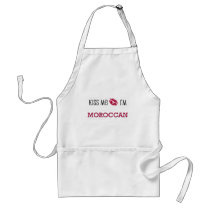 Kiss Me I'm MOROCCAN aprons by flagshirt Kiss Me I'm MOROCCAN aprons