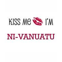 Kiss Me I'm NI-VANUATU t-shirts by flagshirt Kiss Me I'm NI-VANUATU t-shirts