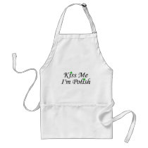 Kiss Me Im Polish St Patricks Day Apron