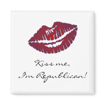 Kiss Me I'm Republican magnets