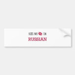 Kiss Me I'm RUSSIAN Bumper Sticker