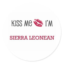 Kiss Me I'm SIERRA LEONEAN Stickers