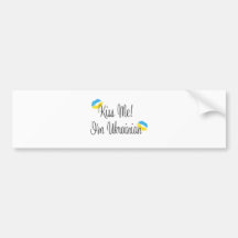 Kiss Me! I'm Ukrainian Bumper Stickers