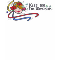Kiss Me I'm Ukrainian for Ukrainian Folk Fest t-shirts by perogies Kiss Me I'm Ukrainian for Ukrainian Folk Fest t-shirts