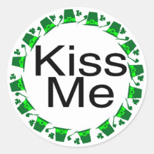 Kiss Me Irish Stickers