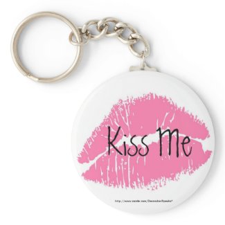 Kiss Me zazzle_keychain