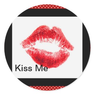 Kiss Me Lips Stickers sticker