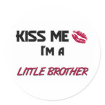 Kiss Me little Brother Sticker
