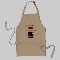 Kiss Me or Be BBQ'd  Apron