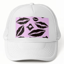 Kiss Me Pink Hat by Artsy_Footsies_Shoes Kiss Me Pink Hat