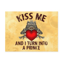 Kiss Me postcards by SillyShirts Kiss Me postcards