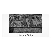Kiss me Quick Custom Photo Card