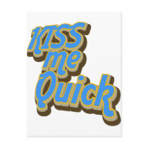 Kiss Me Quick postcards