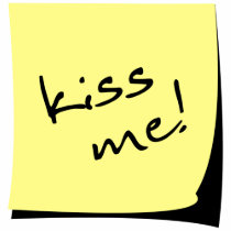 Kiss Me Sticker! t-shirts