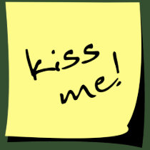 Kiss Me Sticker! t-shirts