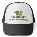 Kiss Me Then Spank Me Gift hats by My_Lucky_Charms_Tees Kiss Me Then Spank Me Gift hats