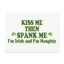 Kiss Me Then Spank Me Gift postcards by My_Lucky_Charms_Tees Kiss Me Then Spank Me Gift postcards