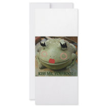 KISS ME YOU FOOL AGAIN PERSONALIZED RACK CARD