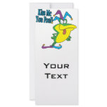 kiss me you fool jester frog cartoon rack cards