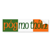 Kiss My Arse! (Gaelic) Bumper Sticker bumper stickers by irishcountry Kiss My Arse! (Gaelic) Bumper Sticker bumper stickers