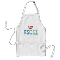 Kiss My ASCII aprons