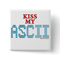 Kiss My ASCII buttons by thefrozenduck Kiss My ASCII buttons