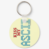 Kiss My ASCII keychains by thefrozenduck Kiss My ASCII keychains