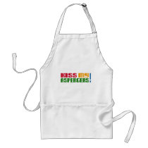 Kiss my Aspergers! (Autism Awarness Month) Aprons