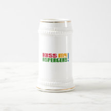 Kiss my Aspergers! (Autism Awarness Month) Coffee Mugs