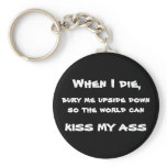 kiss my ass keychain