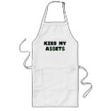 Kiss My Assets Funny Investor Apron by GeekTeesGifts Kiss My Assets Funny Investor Apron