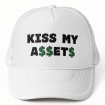 Kiss My Assets Funny Investor Cap hats