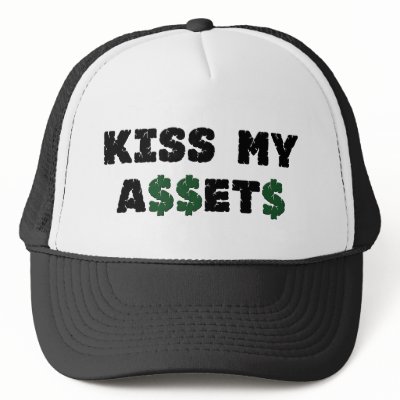 Kiss My Assets Funny Investor Hat by GeekTeesGifts
