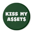 Kiss My Assets Funny Investor Magnet