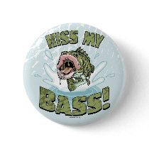 Kiss My Bass Big Mouth Fish Gear Pin