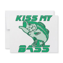 Kiss My Bass invitations by boltzdesignz Kiss My Bass invitations