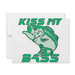 Kiss My Bass Custom Invitations